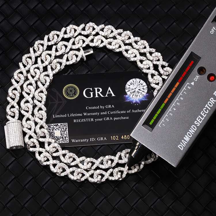 Fashion Design 925 Solid Silver Iced Out 9mm Wide Set Free Fire Moissanite Diamond Rapper Bracelet Cuban Link Chain
Fashion Design 925 Solid Silver Iced Out 9mm Wide Set Free Fire Moissanite Diamond Rapper Bracelet Cuban Link Chain