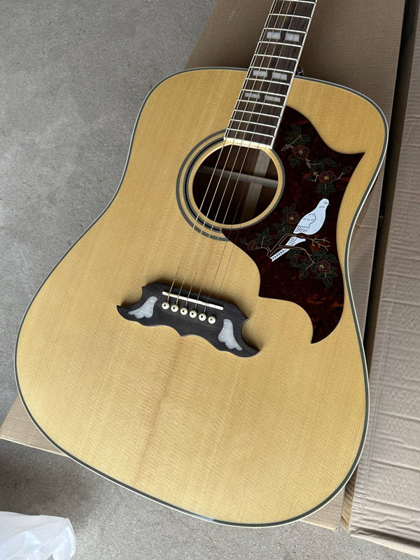 Solid Spurce Top 41 Inch Dove Acoustic Guitar Natural Color & Black & Cherry Red CS Rosewood Fingerboard High Quality Custom Shop
Solid Spurce Top 41 Inch Dove Acoustic Guitar Natural Color & Black & Cherry Red CS Rosewood Fingerboard High Quality Custom Shop