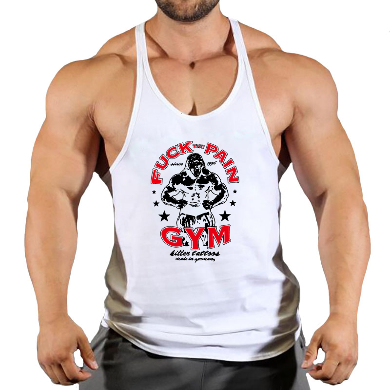 Men's Tank Tops Gyms Workout Sleeveless Shirt Stringer Top Men Bodybuilding Clothing Fitness Mens Sportwear Vests Muscle Singlets Cotton 230506