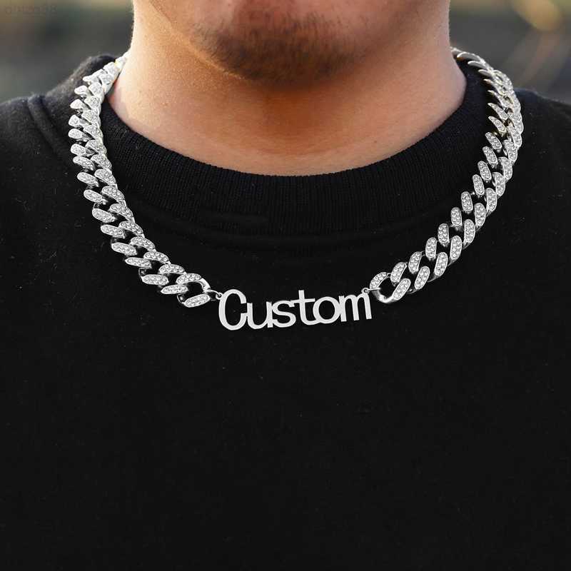Customized American Street Name Diy13mm Cuban Chain Pendant Men's and Women's Short Full Diamond Personalized Hip Hop Necklace Trend
Customized American Street Name Diy13mm Cuban Chain Pendant Men's and Women's Short Full Diamond Personalized Hip Hop Necklace Trend