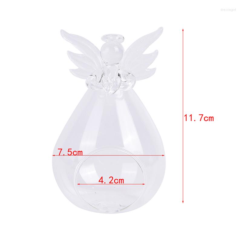Candle Holders Fashion Creative Angel Glass Hanging Tea Lamp Holder Family Room Party Decorative Candlestick