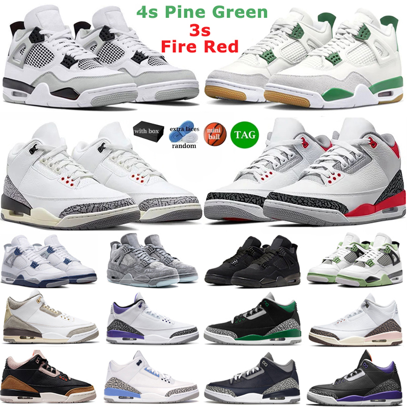 3s 4s with Box Basketball Shoes Men Jumpman White Cement Fire Red Racer Blue Darkmocha 4 Military Black Seafoam Pine Green Cat Trainers Mens Sports Sneakers
3s 4s with Box Basketball Shoes Men Jumpman White Cement Fire Red Racer Blue Darkmocha 4 Military Black Seafoam Pine Green Cat Trainers Mens Sports Sneakers