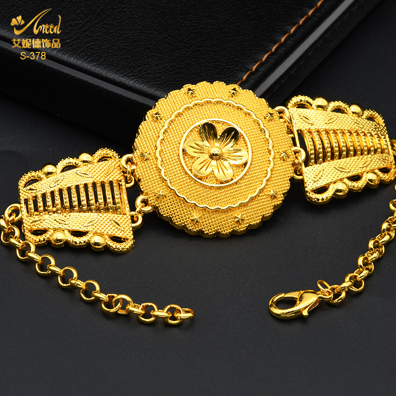 Pendant Necklaces ANIID Indian Big Plated Gold Jewelry Women Sets Dubai African Party Bridal Wedding Gifts Arabic 230506