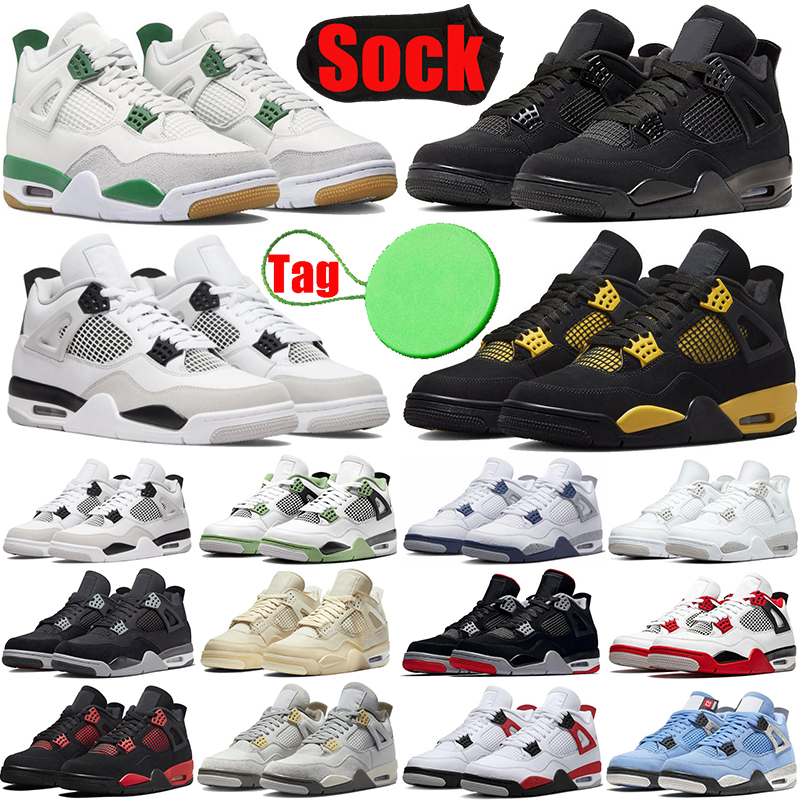 Thunder 4s basketballs shoes for mens womens Military Black Cats 4 Pine Green Sail University Blue White Oreo Fire Red Bred Red Cement men trainers sports sneakers, #13 white cement
Thunder 4s basketballs shoes for mens womens Military Black Cats 4 Pine Green Sail University Blue White Oreo Fire Red Bred Red Cement men trainers sports sneakers, #13 white cement