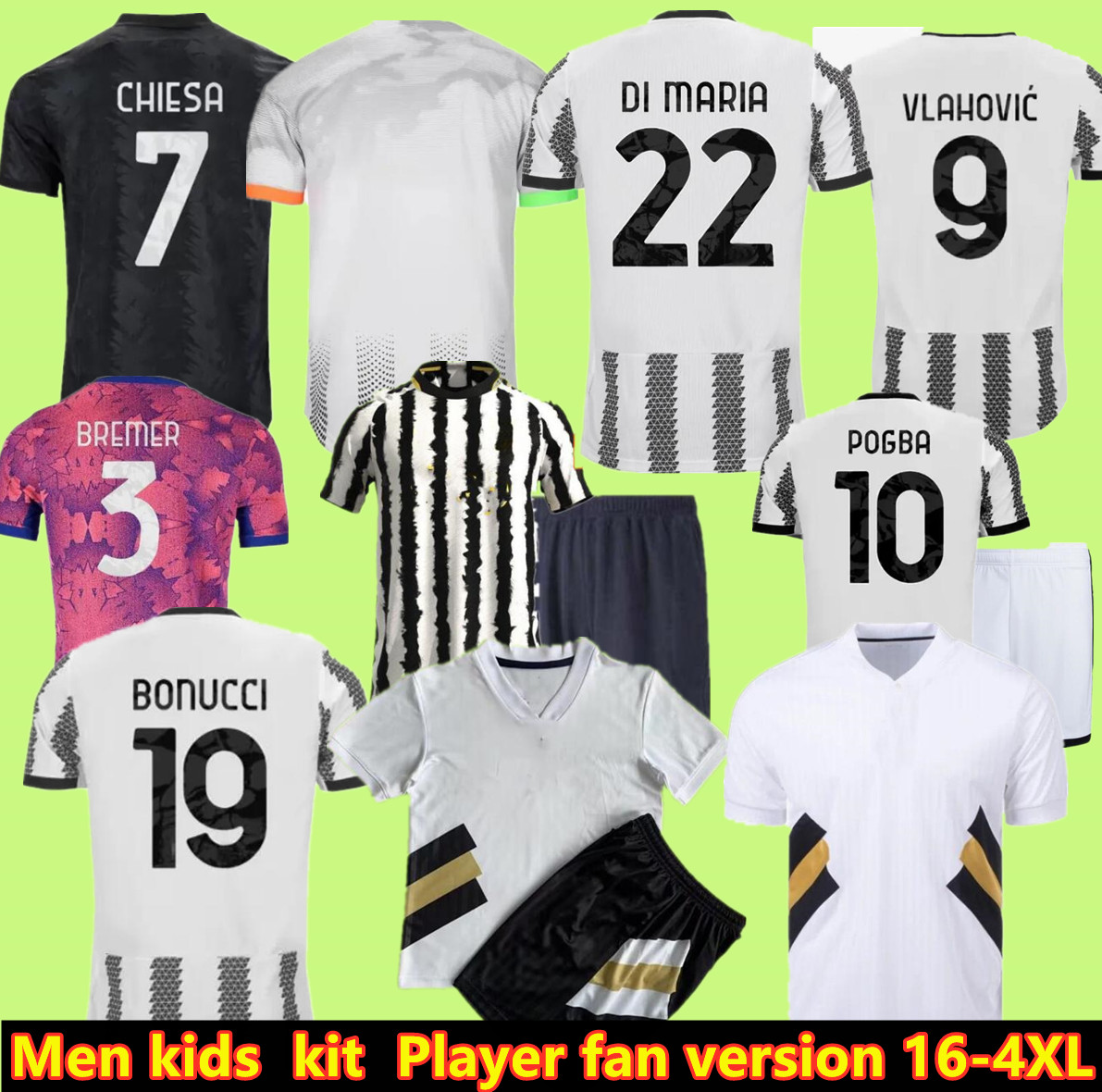 adult kids 23 24 Juventus POGBA Retro Soccer Jerseys DI MARIA BONUCCI BREMER DANILO 2023 2024 CHIESA VLAHOVIC McKENNIE PELLEGRINI Mens Kids kit3XL 4XL, 22 23
adult kids 23 24 Juventus POGBA Retro Soccer Jerseys DI MARIA BONUCCI BREMER DANILO 2023 2024 CHIESA VLAHOVIC McKENNIE PELLEGRINI Mens Kids kit3XL 4XL, 22 23