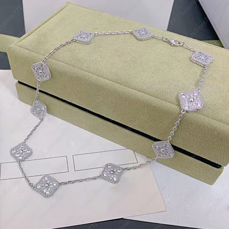Brand Pendant 10 flower Necklace Fashion Set with diamonds Elegant Clover Necklaces for Woman Jewelry Gift Quality
Brand Pendant 10 flower Necklace Fashion Set with diamonds Elegant Clover Necklaces for Woman Jewelry Gift Quality