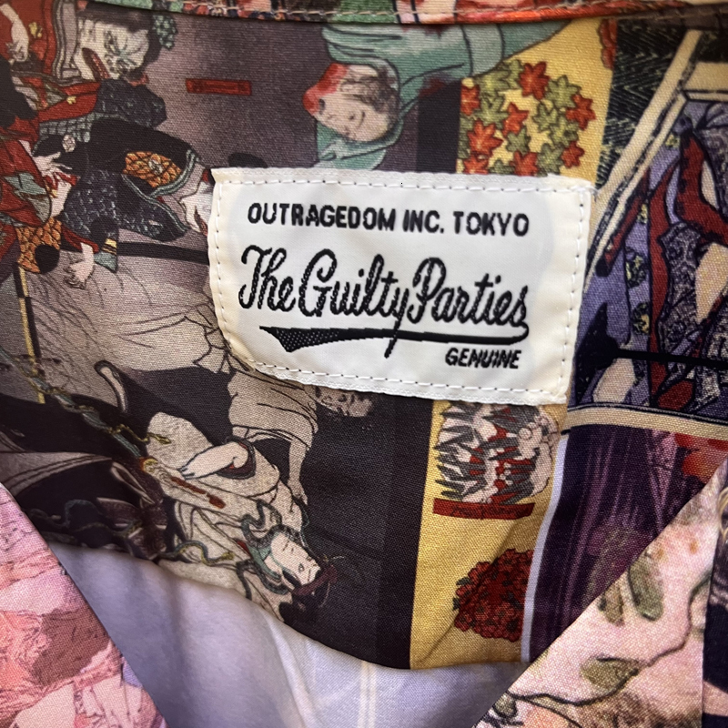 Men's Casual Shirts Drop WACKO MARIA Men Women Full Printing Comic Graffiti Short Sleeve Tops Oversize 230506