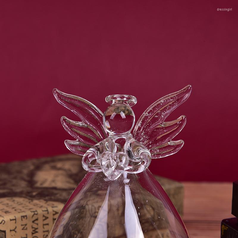 Candle Holders Fashion Creative Angel Glass Hanging Tea Lamp Holder Family Room Party Decorative Candlestick