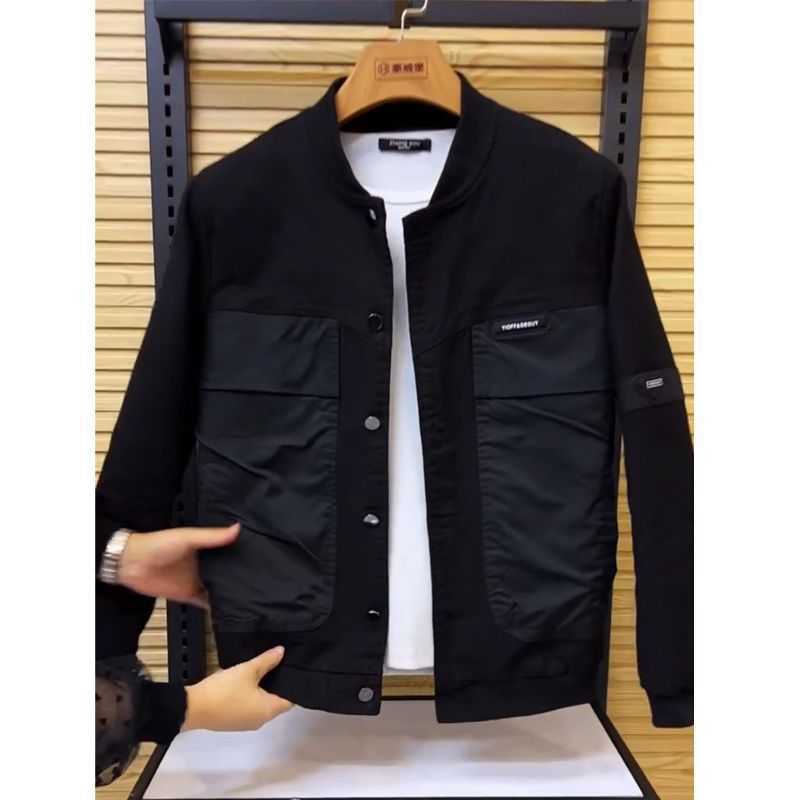 Men's Jackets Casual Jacket Denim Coat Men's Spring and Autumn New Trend Fashion Slim Fit Baseball Neck