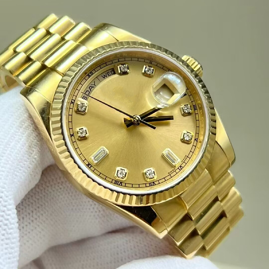 2023 QC Check Luxury Jewelry Men's Watch BP Factory Diamond Presidential Day Date 36mm 18K Rose Gold Stainless Steel 118238 Watch 69 Birthday Gift, Tool
2023 QC Check Luxury Jewelry Men's Watch BP Factory Diamond Presidential Day Date 36mm 18K Rose Gold Stainless Steel 118238 Watch 69 Birthday Gift, Tool