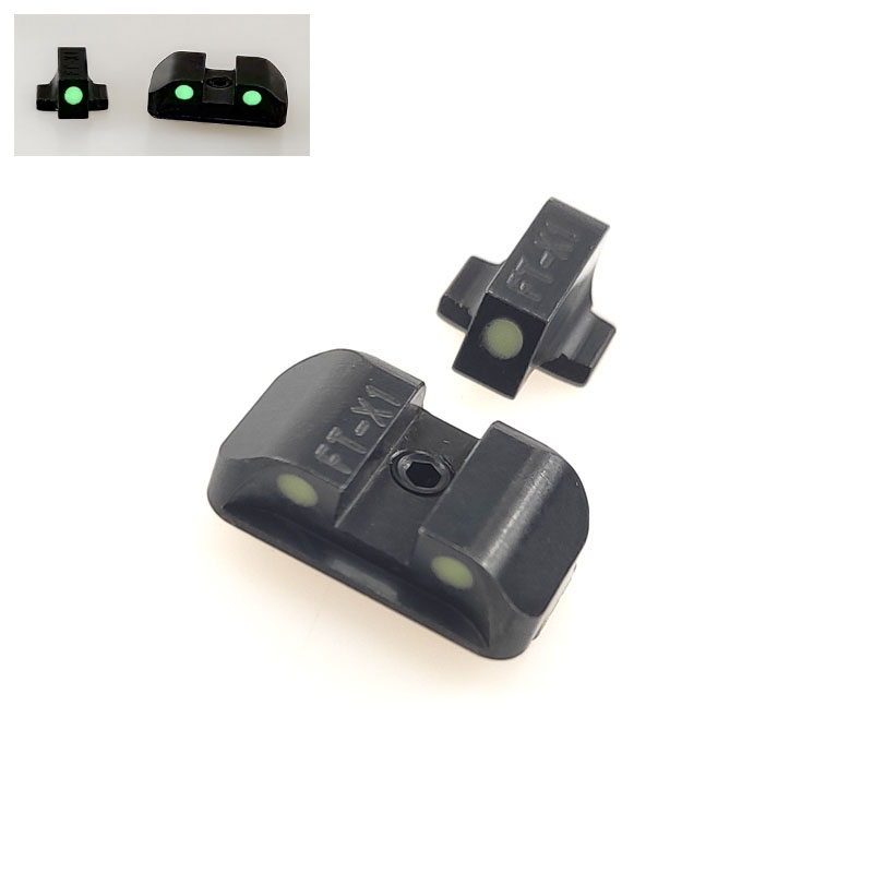 Glow in the Dark Night Sight Set Metal for Springfield XD, XDM (excluding 5.25" Comp Series) and XDS, Black
Glow in the Dark Night Sight Set Metal for Springfield XD, XDM (excluding 5.25" Comp Series) and XDS, Black
