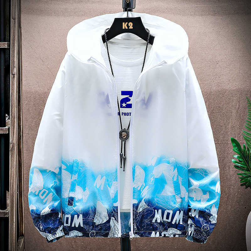 Men's Trench Coats 2023 New Summer Skin Splice Breathable Sunscreen Clothing Coat Fashion Jacket