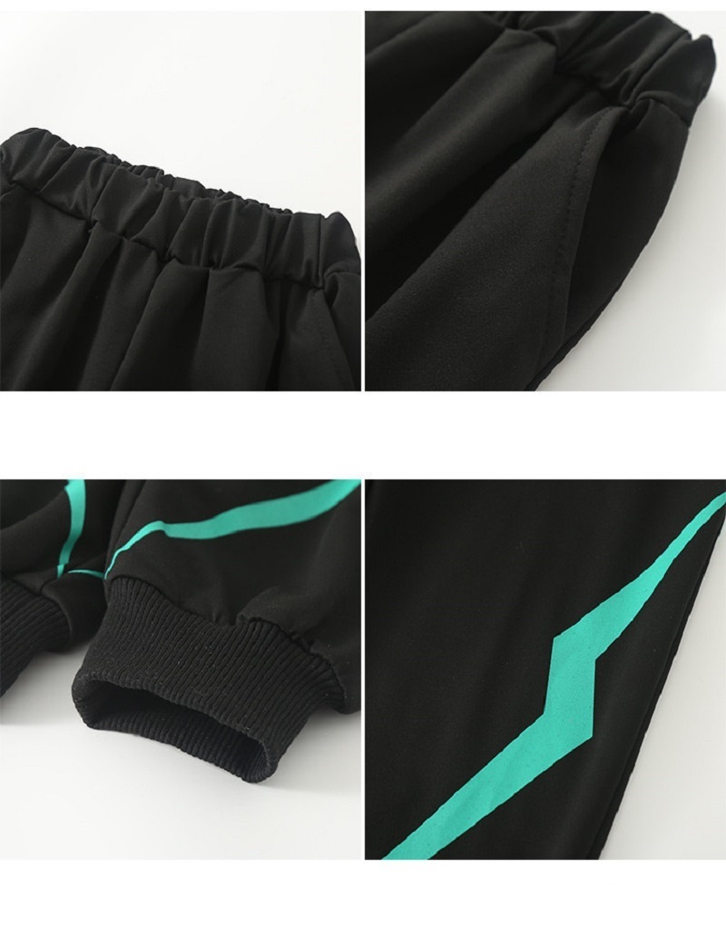 Clothing Sets Boys Contrast Alphabet Lightning SweatshirtSweatpant Children Tracksuit Kids Outfits Jumper Pant Jogger Set For 515 Years 230506