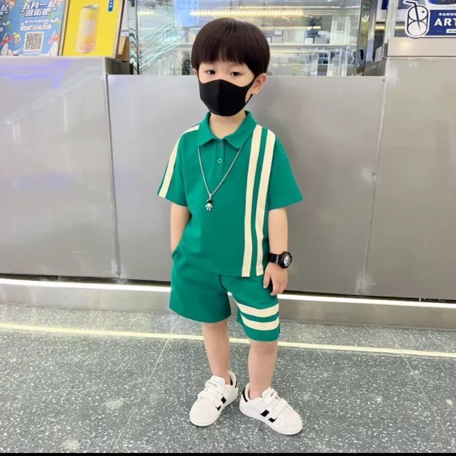 Family Matching Outfits Boy Set kid Boys Suit Cotton Summer Casual Outing Clothes Top Shorts 2PCS Clothing for Children s 2 12 years 230506
