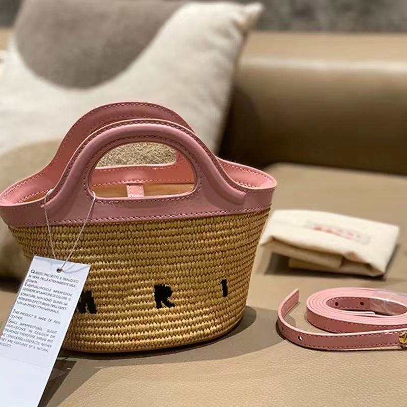 Summer Designer Marn Straw Bag for Women New Luxury Simple Seaside Women's Shoulder Bags Solid Fashion Beach Female Handbags 0001, Customize
Summer Designer Marn Straw Bag for Women New Luxury Simple Seaside Women's Shoulder Bags Solid Fashion Beach Female Handbags 0001, Customize