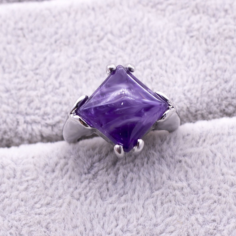 Band Rings 20 pcs lot Mixed Styles Natural Purple Crystal Stone Fashion Women s Jewelry 230506