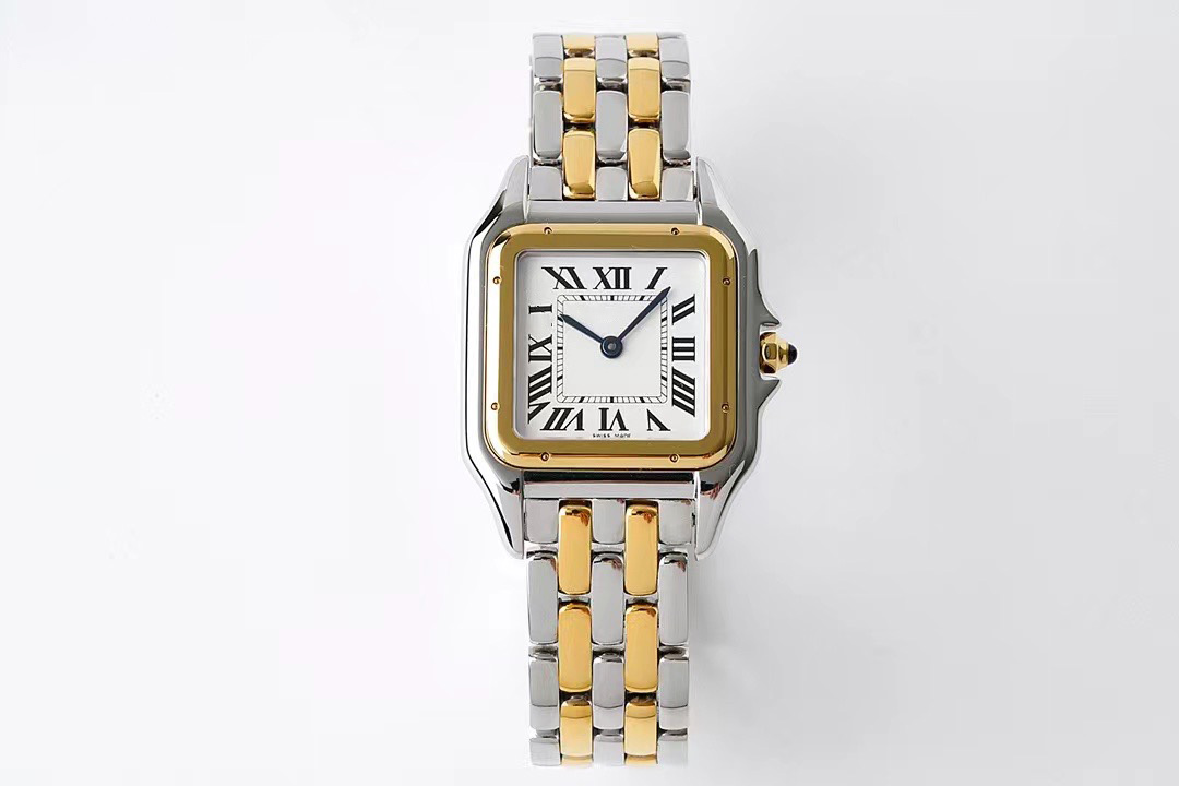 Women's Watch Classic Quartz Movement Square Stainless Steel Material Sapphire Decoration Button Room 22 27mm Gold Non fading Bracelet Folding Buckle wristwatches, Box
Women's Watch Classic Quartz Movement Square Stainless Steel Material Sapphire Decoration Button Room 22 27mm Gold Non fading Bracelet Folding Buckle wristwatches, Box