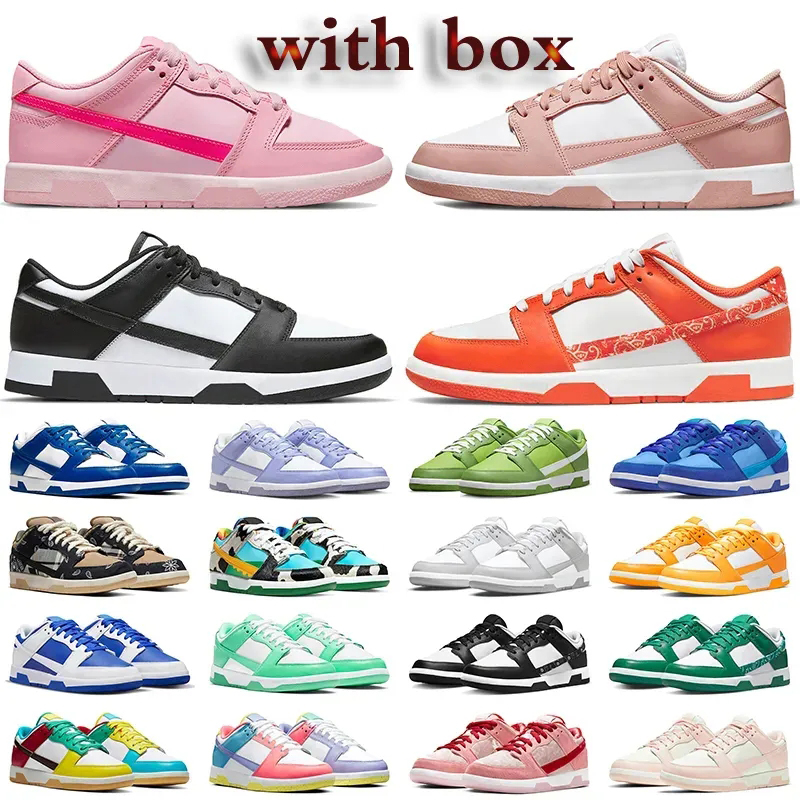 Designer Low Triple Pink Lows Running Shoes Panda Men Woman Coast Chlorophyll White Black Rose Whisper UNC Coast Easter Syracuse Orange Grey Fog With Box, Customize
Designer Low Triple Pink Lows Running Shoes Panda Men Woman Coast Chlorophyll White Black Rose Whisper UNC Coast Easter Syracuse Orange Grey Fog With Box, Customize