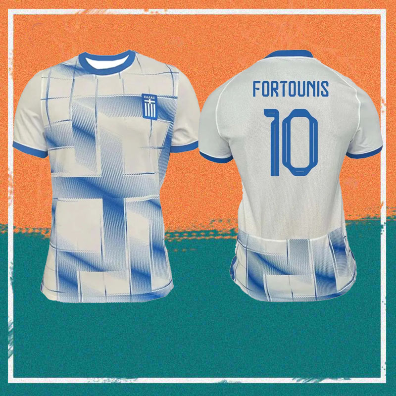 2023 Greece #7 MASOURAS Soccer Jerseys 23/24 home #10 FORTOUNIS #11 BAKASETAS #20 MANTALOS Football shirt uniform
2023 Greece #7 MASOURAS Soccer Jerseys 23/24 home #10 FORTOUNIS #11 BAKASETAS #20 MANTALOS Football shirt uniform