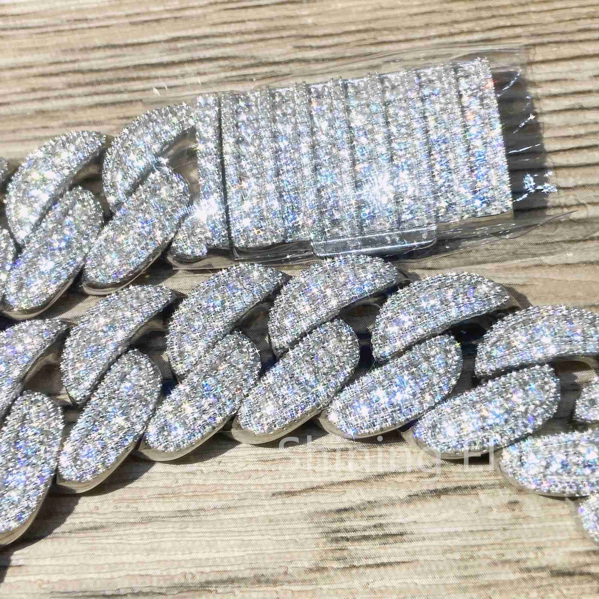 New Arrivals Moissanite Dia Sier Hip Hop Cuabn k Chain Jewelry Men Necklace