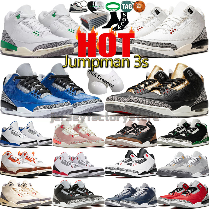 with Box 3 Basketball Shoes Men Women 3s Lucky Green Pine Black White Cement Reimagined True Racer Blue Fire Red Wizards Mens Womens Trainers Sports Sneakers, Color-40
with Box 3 Basketball Shoes Men Women 3s Lucky Green Pine Black White Cement Reimagined True Racer Blue Fire Red Wizards Mens Womens Trainers Sports Sneakers, Color-40