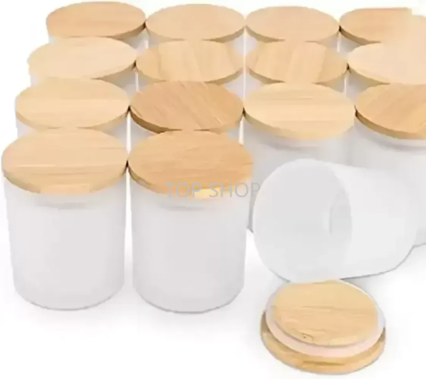 6oz Sublimation Blanks Glass Candle Jar With Bamboo lids Sublimation Glass Beer Mugs for Making Candles Candle Tins Candle Containers DIY FY5724
6oz Sublimation Blanks Glass Candle Jar With Bamboo lids Sublimation Glass Beer Mugs for Making Candles Candle Tins Candle Containers DIY FY5724
