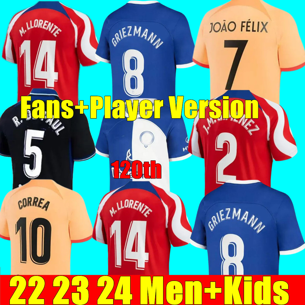 MEMPHIS soccer jerseys 22 23 24 home away M. LLORENTE Correa camiseta football shirts men kids GRIEZMANN R. DE PAUL CARRASCO Atletico MadridS 120th Anniversary, Kids home+socks
MEMPHIS soccer jerseys 22 23 24 home away M. LLORENTE Correa camiseta football shirts men kids GRIEZMANN R. DE PAUL CARRASCO Atletico MadridS 120th Anniversary, Kids home+socks