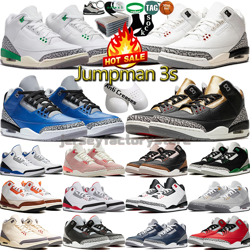 with Box 3 Basketball Shoes for Men Women 3s Lucky Green Pine Black White Cement Reimagined True Racer Blue Unc Fire Red Fragment Mens Womens Trainers Sports Sneakers, Color-2
with Box 3 Basketball Shoes for Men Women 3s Lucky Green Pine Black White Cement Reimagined True Racer Blue Unc Fire Red Fragment Mens Womens Trainers Sports Sneakers, Color-2