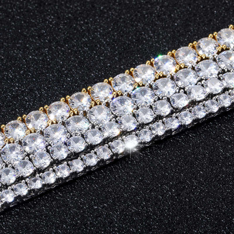Pass Test 3mm 4mm 5mm 6mm Sterg Sier VVS Moissanite Dia Iced Out Men Women Tennis Chain Necklace