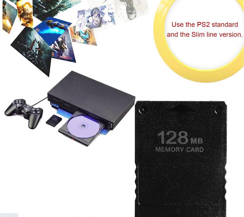 For PS2 8MB/16MB/32MB/64MB/128MB/256MB Memory Card Memory Expansion Cards for Playstation 2 PS2