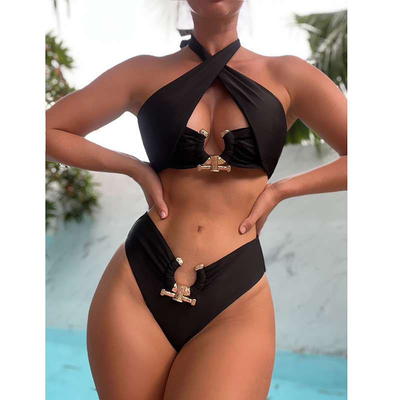 Bikini Swimsuit bandage Fashion party clothing Triangle High Waist Swimsuit women Solid Color Backless swimsuit women, Brown
Bikini Swimsuit bandage Fashion party clothing Triangle High Waist Swimsuit women Solid Color Backless swimsuit women, Brown