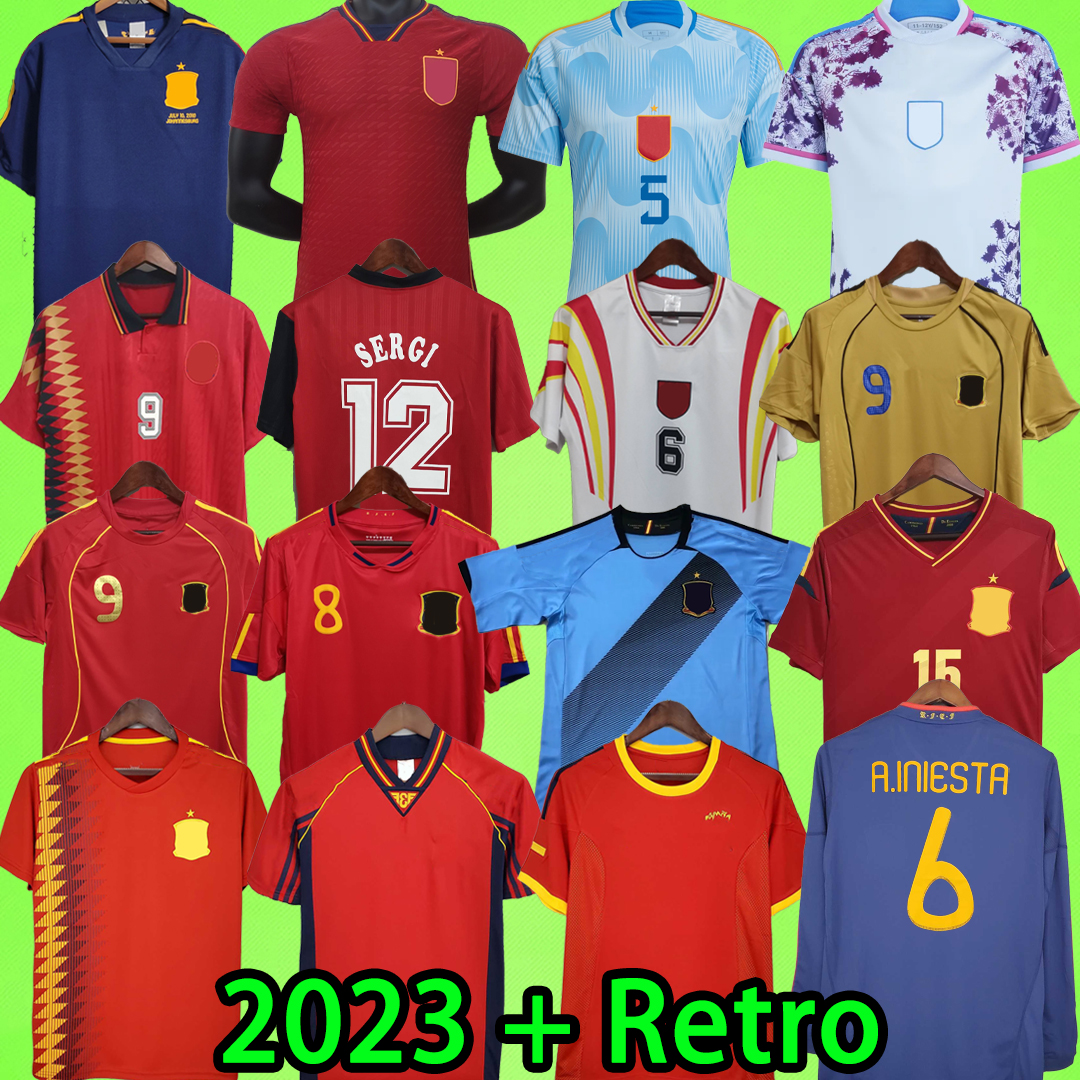 2023 Camiseta de futbol Spain Retro soccer jerseys Espana 1994 1996 1998 2002 2008 2010 2012 football shirt vintage 94 96 98 02 08 10 12 18 22 23 DAVID VILLA TORRES Espagne, 2022
2023 Camiseta de futbol Spain Retro soccer jerseys Espana 1994 1996 1998 2002 2008 2010 2012 football shirt vintage 94 96 98 02 08 10 12 18 22 23 DAVID VILLA TORRES Espagne, 2022