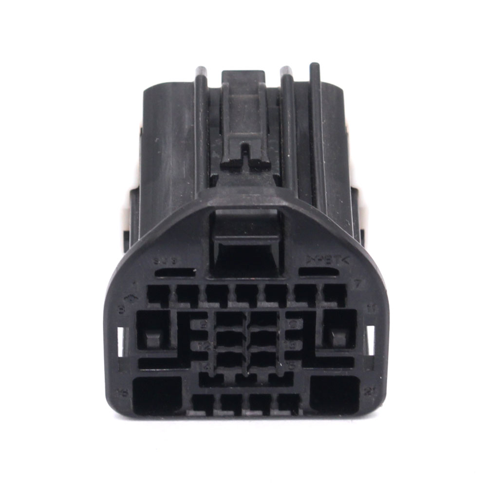6098-7119 PBT Female Unsealed Black Automotive 21 Pin Connector Housing