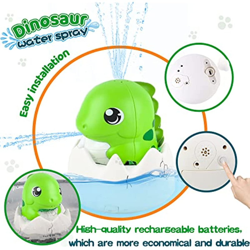 Bath Toys Zhenduo Whale automatic spray baby shower toy Bathtub shower toy suitable for young boys and girls 230506