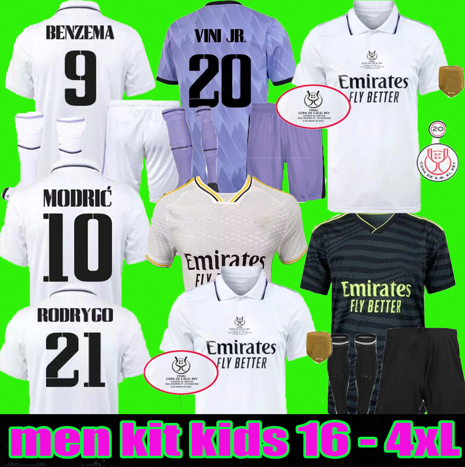 2023 BENZEMA Finals soccer jersey 22 23 24 football shirt VINI JR CAMAVINGA TCHOUAMENI REAL MADRIDS Copa del Rey ASENSIO MODRIC Osasuna men kids football shirts, Player version
2023 BENZEMA Finals soccer jersey 22 23 24 football shirt VINI JR CAMAVINGA TCHOUAMENI REAL MADRIDS Copa del Rey ASENSIO MODRIC Osasuna men kids football shirts, Player version