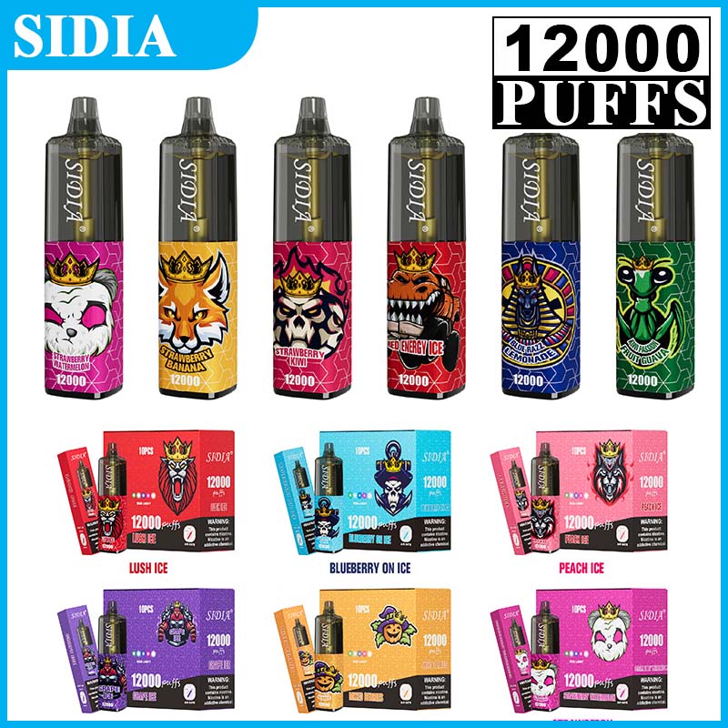 NEW Original VAPME SIDIA 12000 Puffs E cigarette Disposable 20ml Pre Filled Pods 650mah 11 colors Rechargeable vapme fire 9000 Cartridge Vaporizers Portable Vapor
NEW Original VAPME SIDIA 12000 Puffs E cigarette Disposable 20ml Pre Filled Pods 650mah 11 colors Rechargeable vapme fire 9000 Cartridge Vaporizers Portable Vapor