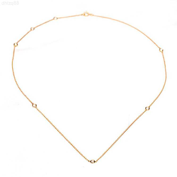 2023 Hot Sale Everlasting Minimalist Fine Jewelry 18k Rose Gold Natural Diamond Station Necklace
2023 Hot Sale Everlasting Minimalist Fine Jewelry 18k Rose Gold Natural Diamond Station Necklace
