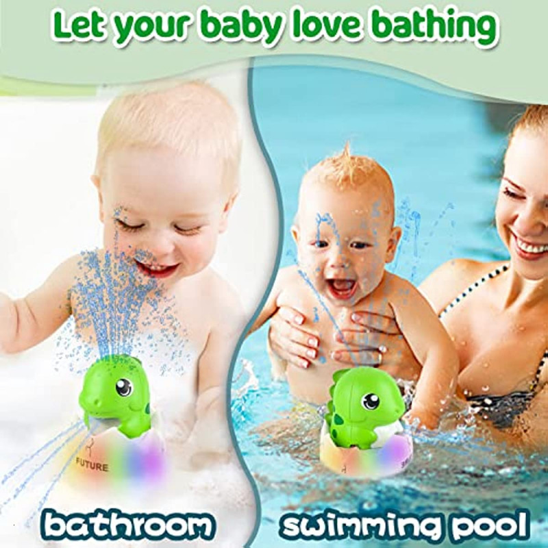 Bath Toys Zhenduo Whale automatic spray baby shower toy Bathtub shower toy suitable for young boys and girls 230506