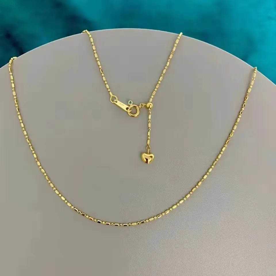 Luxury Fashion Au750 Pure Real 18k Gold Chain Necklace Fine Jewelry Women Ladies Female Bridal Engagement Necklaces
Luxury Fashion Au750 Pure Real 18k Gold Chain Necklace Fine Jewelry Women Ladies Female Bridal Engagement Necklaces