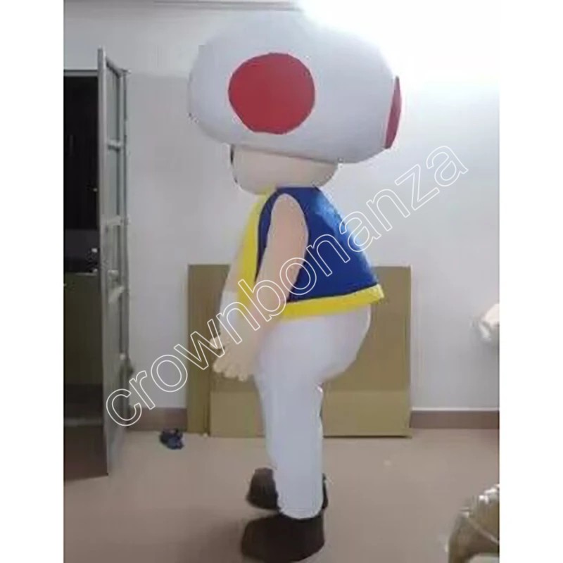 Adult Mushroom Head Mascot Costumes Cartoon Character Outfit Suit Xmas Outdoor Party Outfit Adult Size Promotional Advertising Clothings