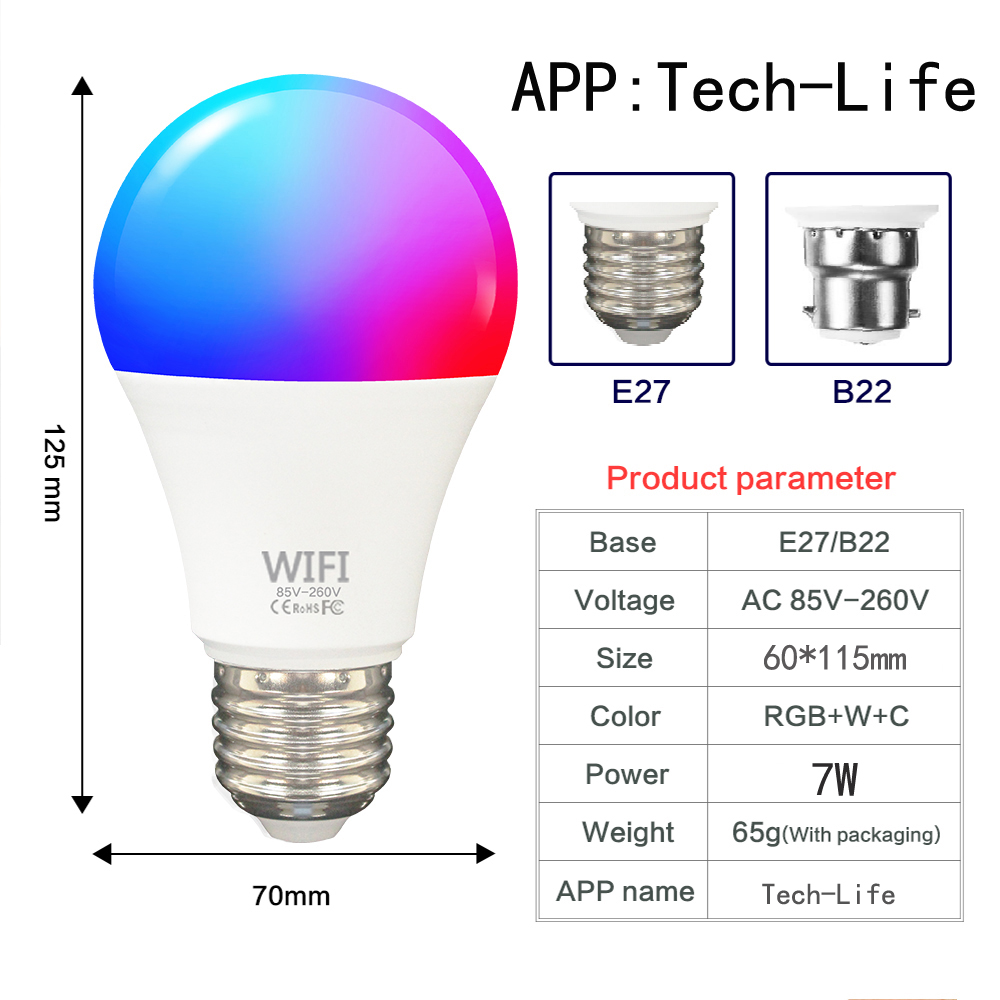LED Ampoule Ruban LED ampoule led blanc frod ampoule led E27 Led Smart Bulb