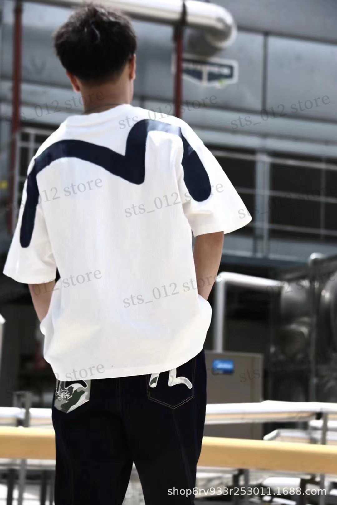 Men' T-Shirts Summer short sleeved with women' printed large M loose casual top pure cotton seagull T230508, White4
Men' T-Shirts Summer short sleeved with women' printed large M loose casual top pure cotton seagull T230508, White4