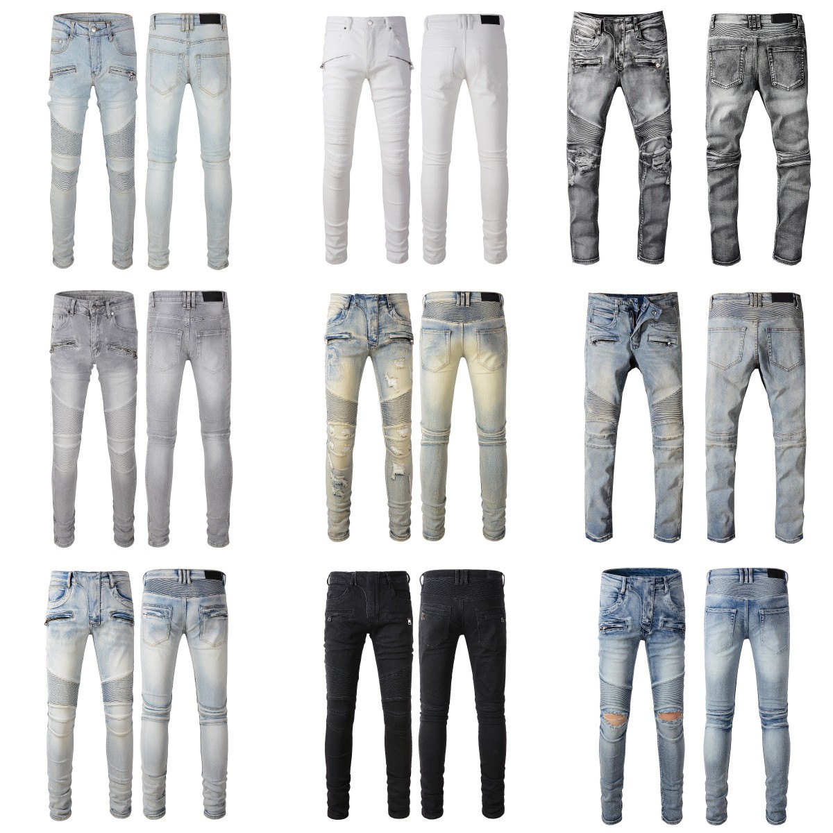 Luxury Brand Designer Men Denim Jeans Embroidery Pants Balmain Fashion Holes Trouser US Size 28-40, 1097
Luxury Brand Designer Men Denim Jeans Embroidery Pants Balmain Fashion Holes Trouser US Size 28-40, 1097