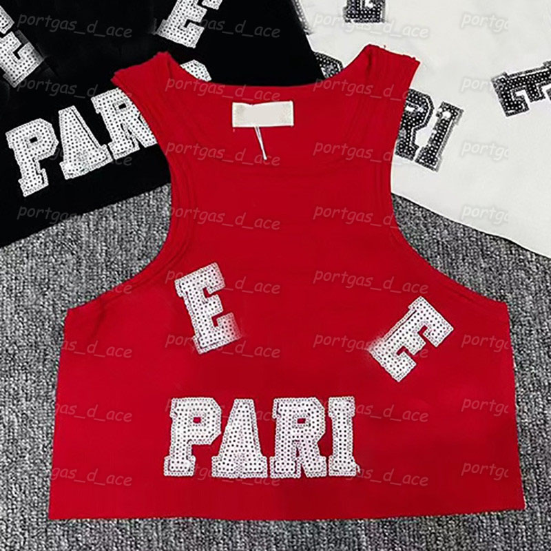 Cropped Women T Shirts Sequins Sexy Tank Tops Letter Sleeveless Knit Tanks Summer Red White Black Vest, White with label ~
Cropped Women T Shirts Sequins Sexy Tank Tops Letter Sleeveless Knit Tanks Summer Red White Black Vest, White with label ~