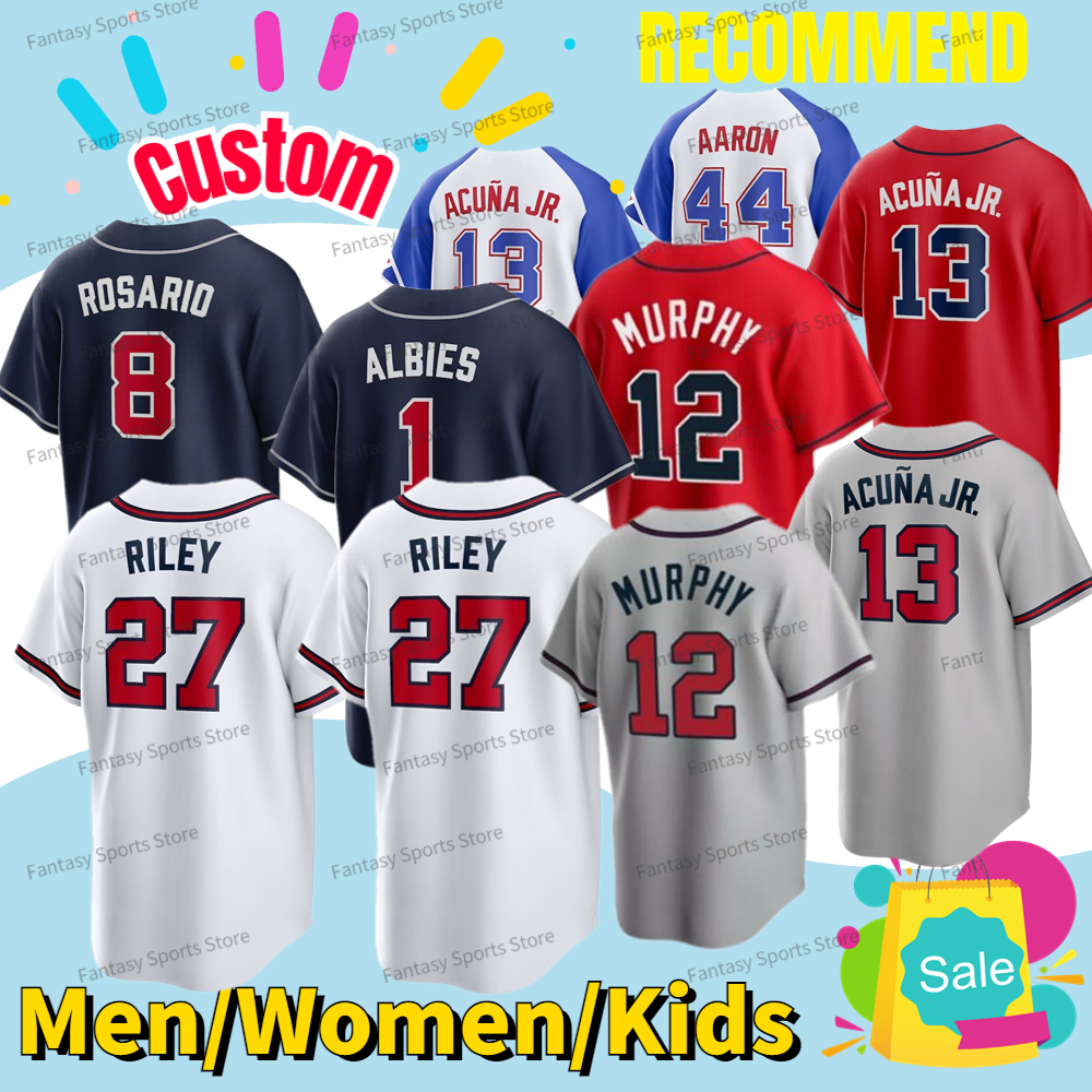 Ronald Acuna Jr. Jersey 12 Sean Murphy Baseball Chipper Jones Joe Jimenez Ozzie Albies Eddie Rosario Fried Harris II Custom Baseball Jerseys Stitched, Women-white-s-xxl
Ronald Acuna Jr. Jersey 12 Sean Murphy Baseball Chipper Jones Joe Jimenez Ozzie Albies Eddie Rosario Fried Harris II Custom Baseball Jerseys Stitched, Women-white-s-xxl