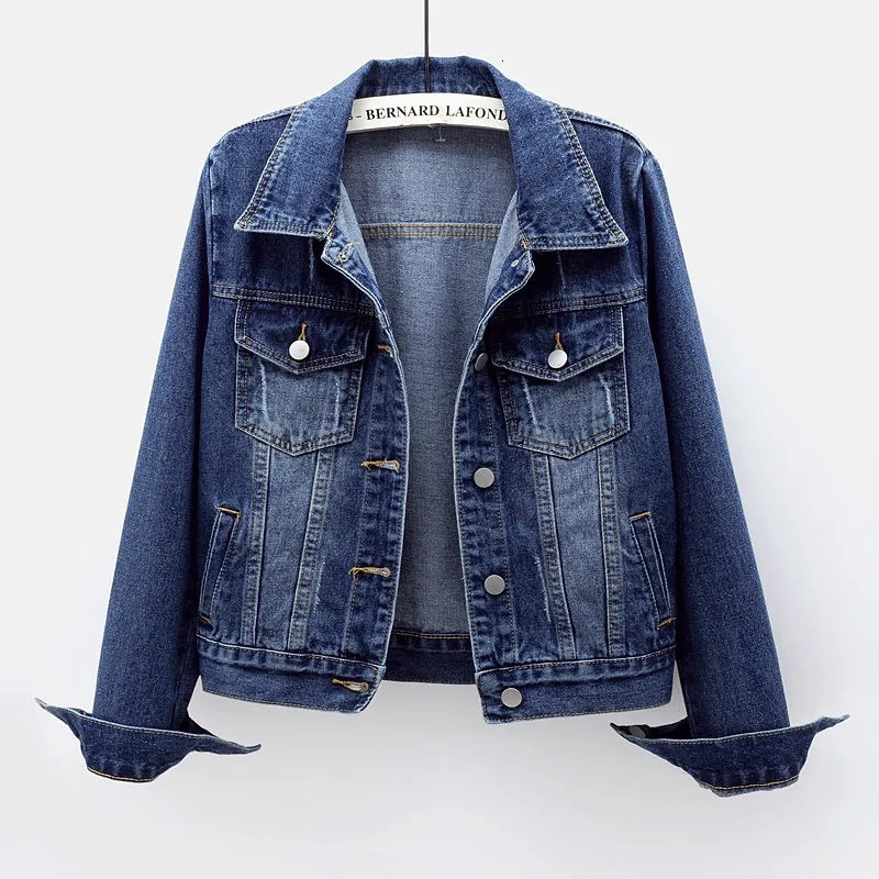 Women' Jackets Spring Autumn Women' Denim Jacket Long Sleeve Overcoat Loose Basic Coat Button Streetwear Outerwear Jeans Jackets 230508, Dark blue
Women' Jackets Spring Autumn Women' Denim Jacket Long Sleeve Overcoat Loose Basic Coat Button Streetwear Outerwear Jeans Jackets 230508, Dark blue