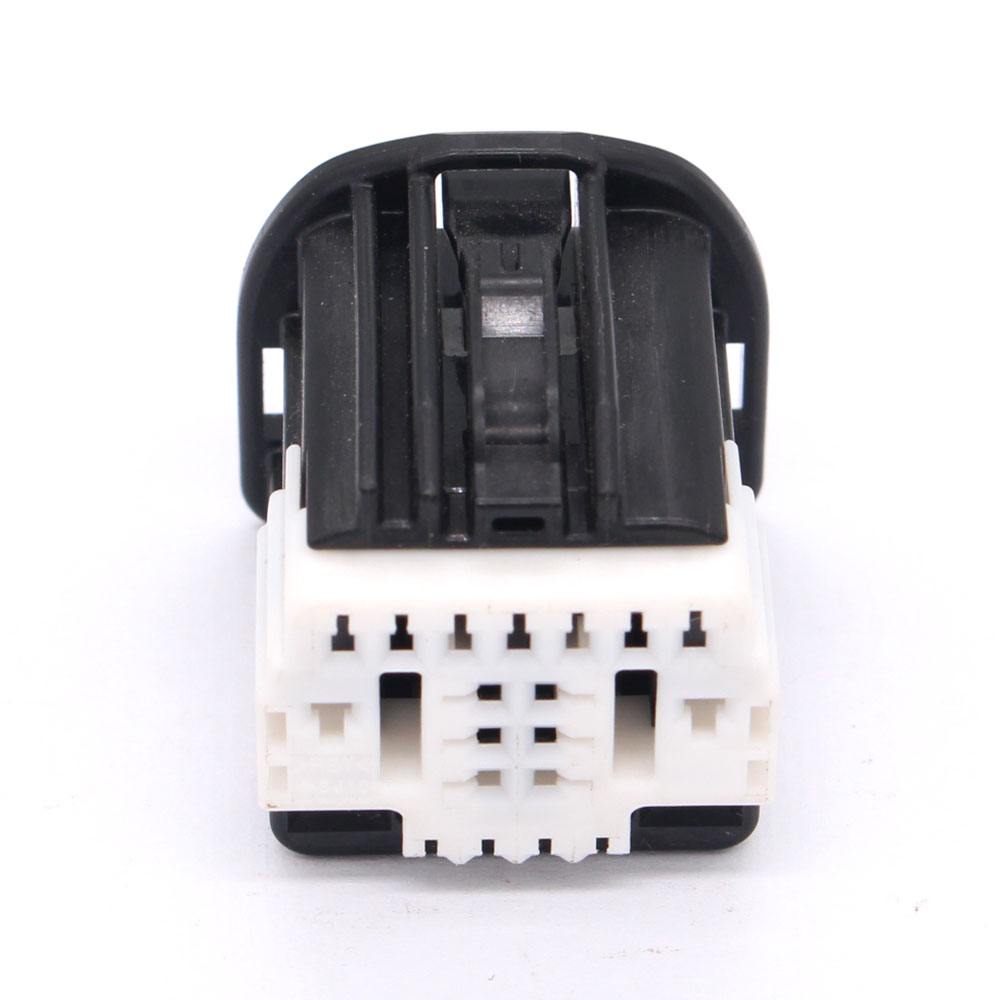 6098-7119 PBT Female Unsealed Black Automotive 21 Pin Connector Housing