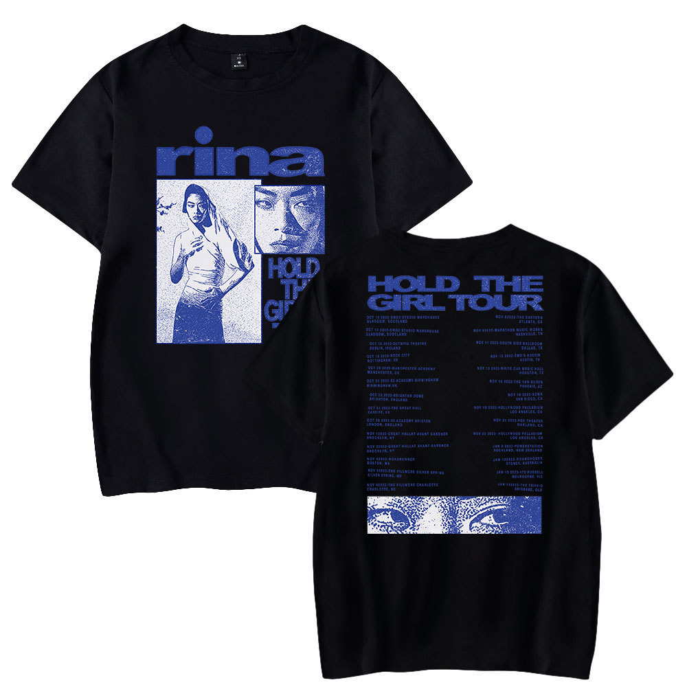 Men s T Shirts Rina Sawayama British Japanese Singers Merch Print T shirt Unisex Casual Short Sleeve Streetwear Tee 230508