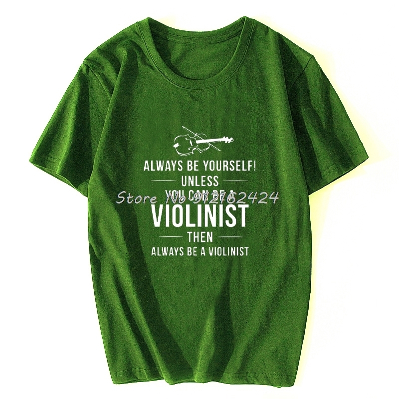 Men's T-Shirts Violin Player Funny Unisex Graphic Fashion Cotton Short Sleeve T Shirts O-Neck Yourself Unless You T-shirt 230508