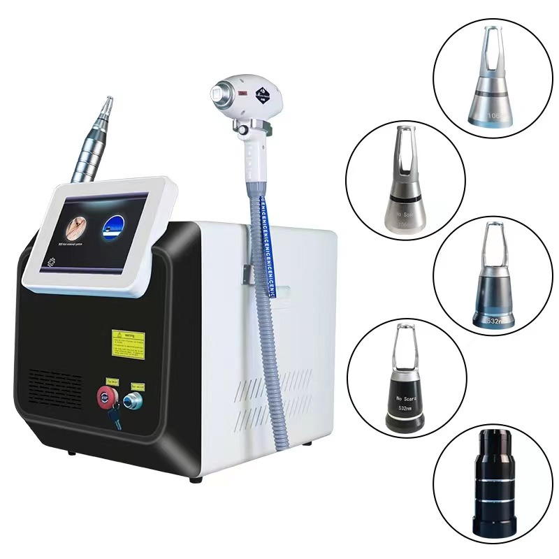 2in1 2000W High Energy 808/755/1064nm Diode Laser Permanent Portable Picosecond Laser Tattoo Removal and Hair Removal Machine